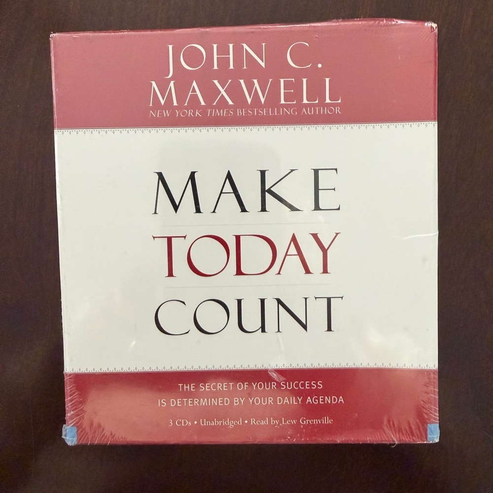 'Make Today Count'  CD Set Audiobook by John C Maxwell